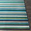 Tapis rayé bleu sarcelle / vert Bolivar-348469532