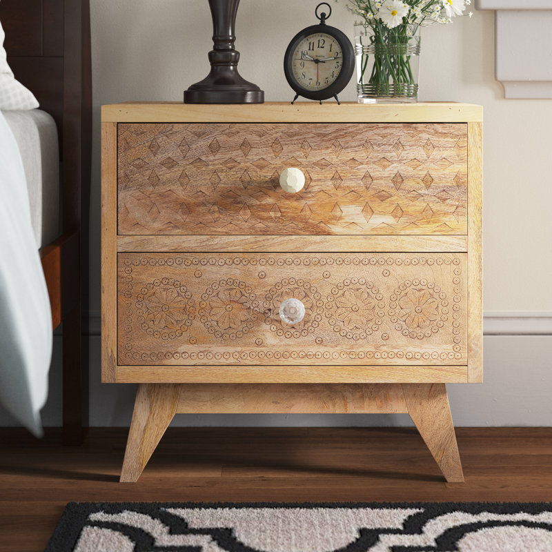 Ducote 21.5'' W Solid Wood Nightstand