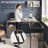 Khairi 60'' L-Shaped Lift Top Desk with Storage Cabinet, Executive Desk with Open Compartments and Adjustable shelfs-1803008219