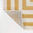 Isibeal Modern Classic Mitre Stripe Yellow/Ivory Rug-1191494465