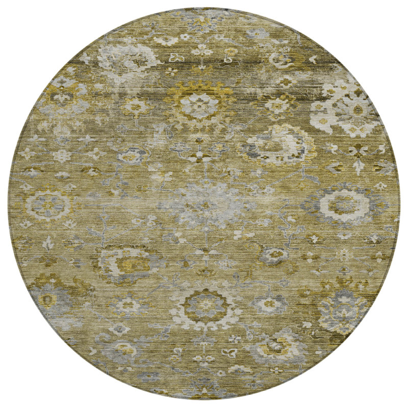 Tapis d'intérieur rond 8 pi