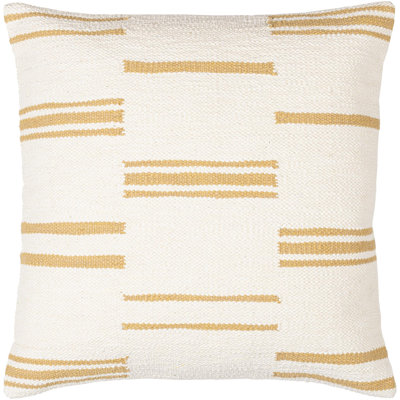 Chanterelle Embroidered Cotton Accent Pillow