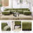 Modern Chenille Upholstered L-Shaped Modular Sofa-700699146