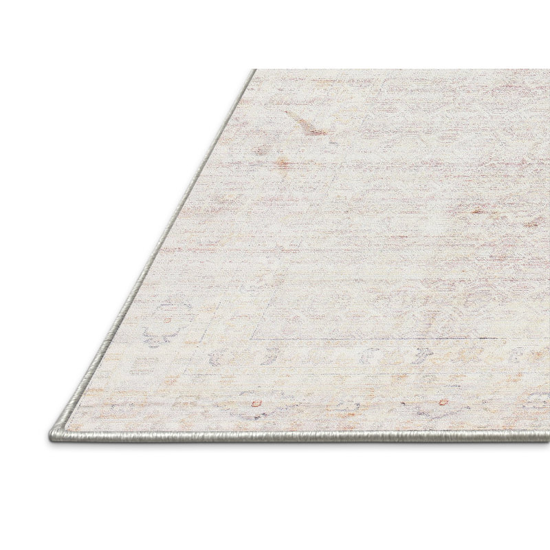 Tapis abstrait crème, Rectangle 8 pi x 12 pi