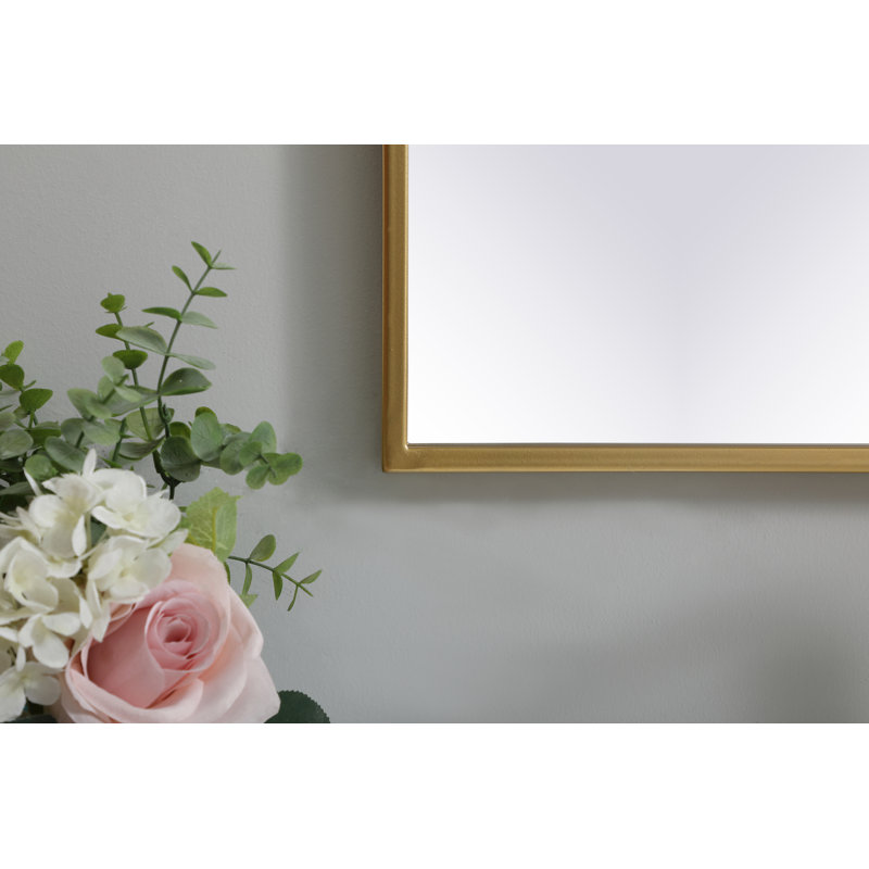 Miroir mural Sabine, Laiton, 36 po x 24 po