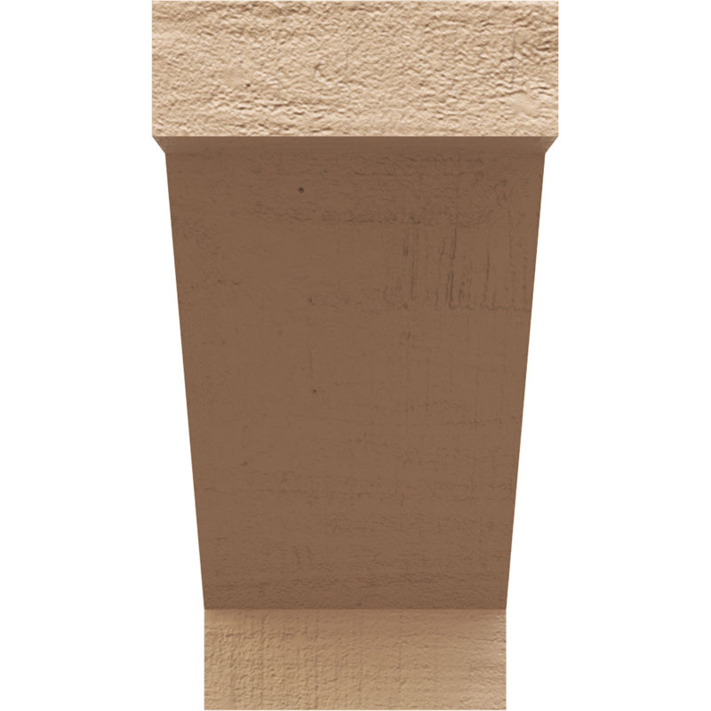 Burlington Woodgrain TimberThane Rafter Tail, Primed Tan, 8" H x 24" W x 4" D