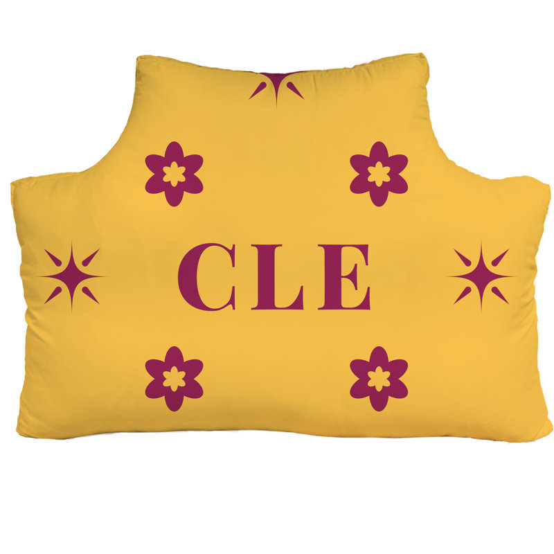 Oreiller Cleveland Basketball, Vin doré aux couleurs du basketball Cleveland, Simple 39,5 po x 29,5 po