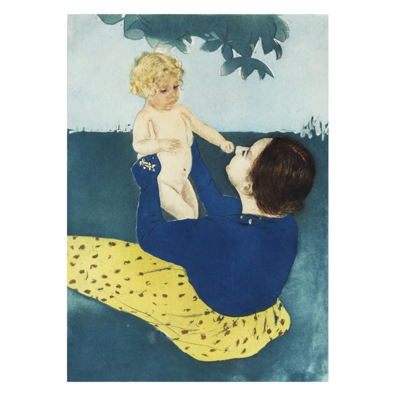 «Under the Horse» par Mary Cassatt - Impression giclée, H 28 po x l 22 po