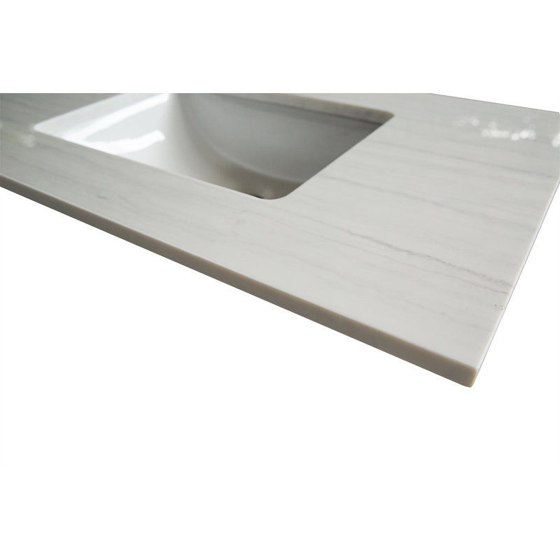 Plateau de meuble-lavabo double 73 po