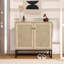 Buffet avec portes en rotin
