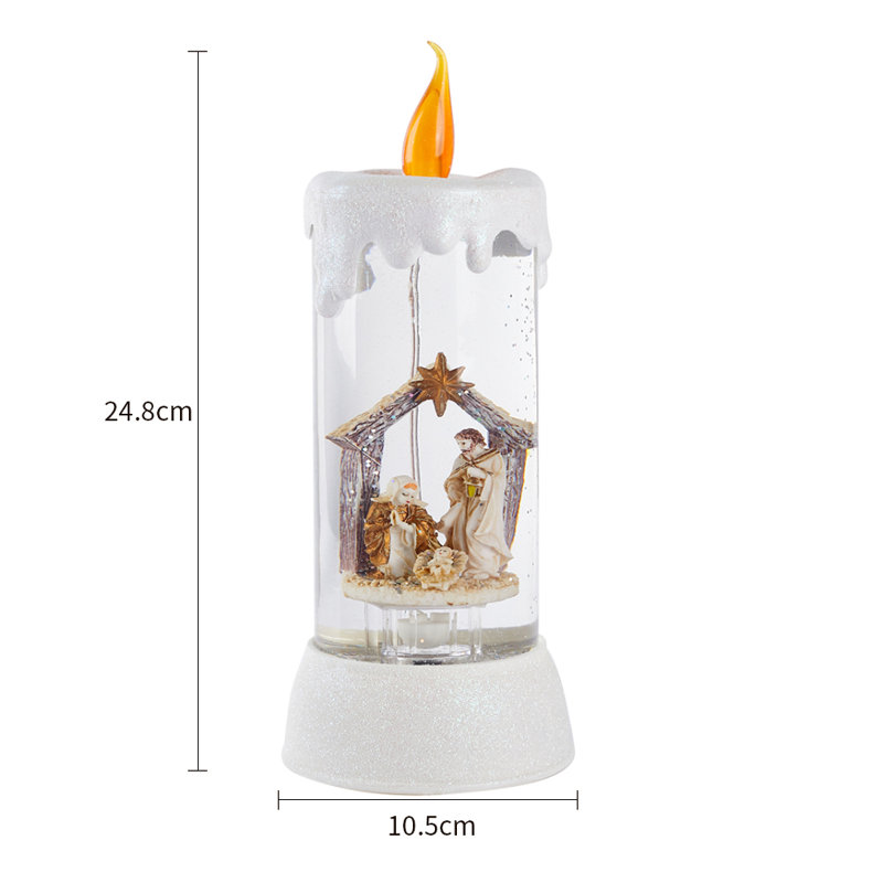 Unscented Flameless Candle with Plastic Holder