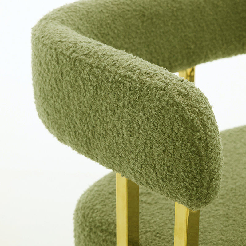 Tabouret de comptoir rembourré (ensemble de 2), Vert