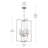 Replay 4 - Light Steel Dimmable Lantern Square / Rectangle Chandelier-1854455324