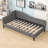 Wood Upholstered Daybed with Legs and Backrest-1715116173-1715116172