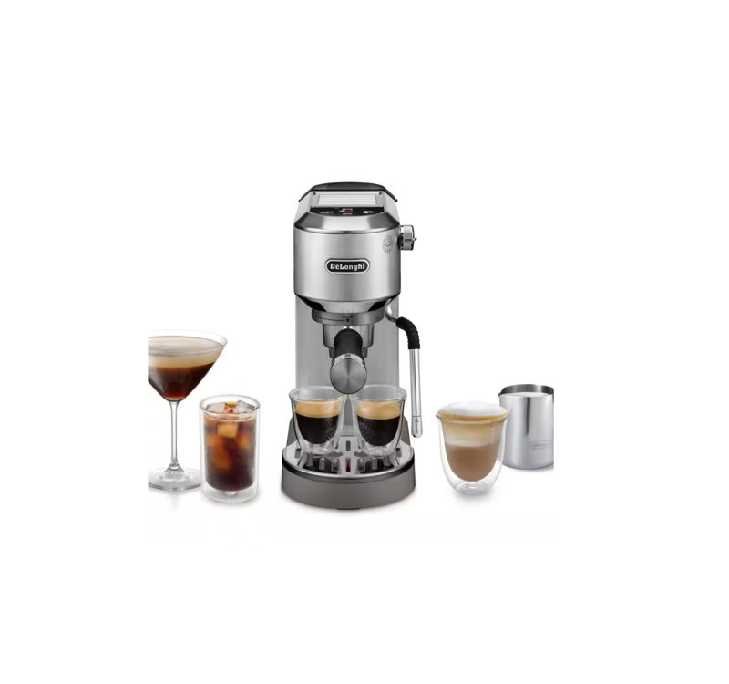 Dedica Duo Manual Coffee Machine White, Silver