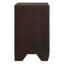 Ensemble de chambre à coucher 3 pièces Brennan Dark Cocoa Eastern King avec lit à panneaux et deux tables de chevet