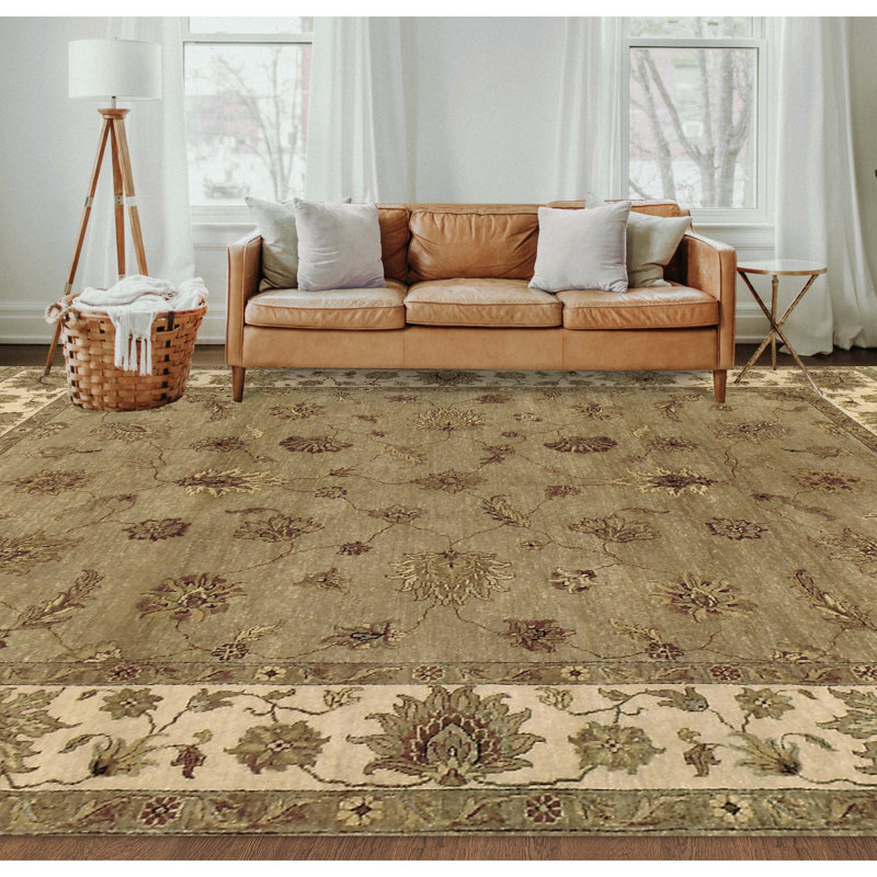 Wool Oriental Area Rug, Rectangle 5' x 7'
