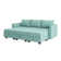 U-Shaped Sleeper Sectional Reversible Modular Sectional Sofa