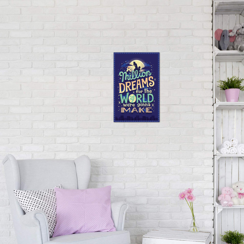 «The Greatest Showman I» par Risa Rodil - reproduction d'art textuel, H 12 po x l 8 po x P 0,75 po, Toile tendue
