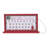 Transpac Wood 12.99 in. Multicolor Christmas Traditional Plaid Advent Calendar