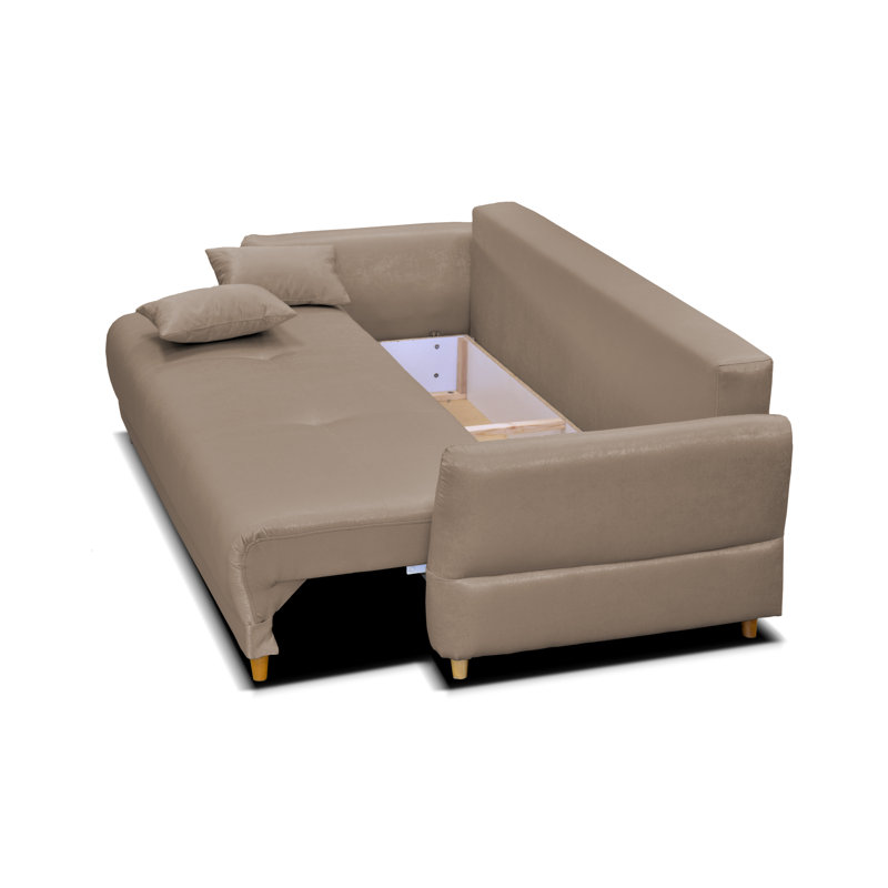 Mowbray 3-Seater Sofa Bed, Light Chocolate Brown