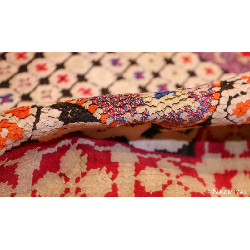 Petit tapis d'Ukraine aux tons de bijoux
