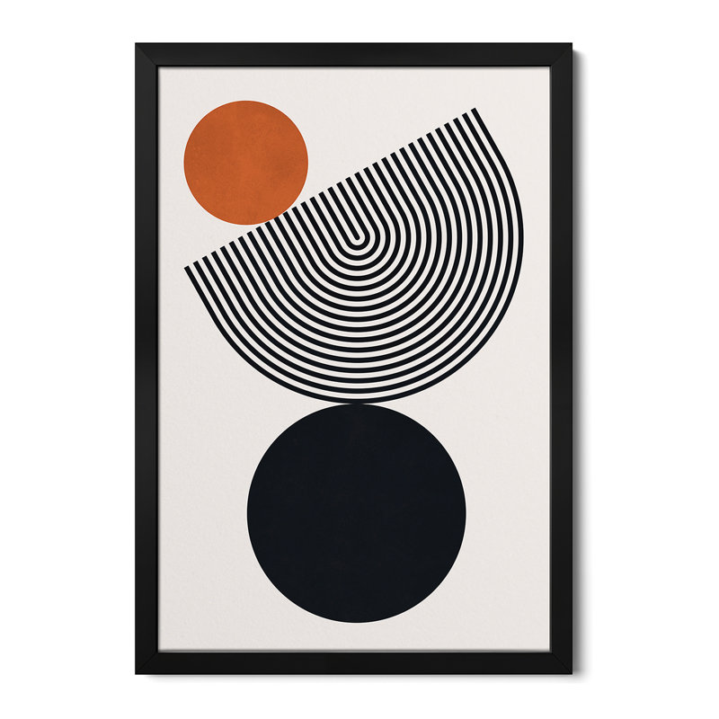 Cercles en équilibre II - reproduction d'art murale - affiche de galerie, H 32 po x l 24 po