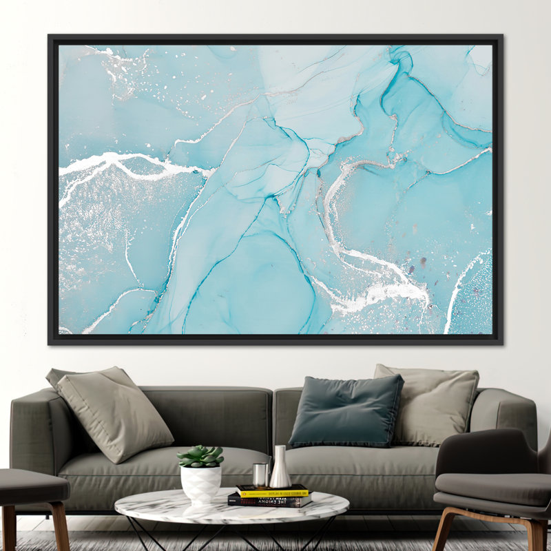 Print on Canvas, 50 cm H x 70 cm W, Floater Framed Print without Mat, Black