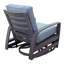 Chaise berçante pivotante avec coussins courtyard Shoaf