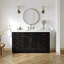 Meuble-lavabo simple en bois massif Tidworth avec plateau en quartz blanc de 1,5 po-1141022725-1171835466