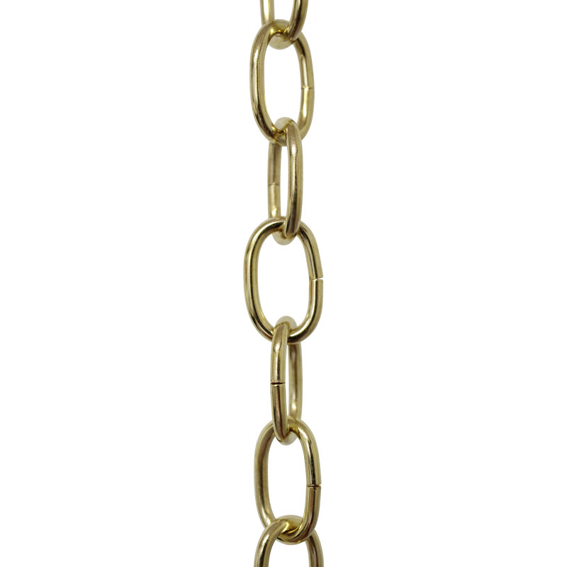 Lustre décoratif à maillons standard, Laiton poli, 3 pi