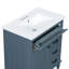 30" Freestanding Bathroom Vanity With Ceramic Sink, Solid Wood Frame Cabinet With 1 Flip Drawer, 2 Drawers And Door Storage Rack-1850568597