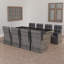 Ensemble repas 8 personnes avec coussins Finisheo-439875090-439875094-439875095