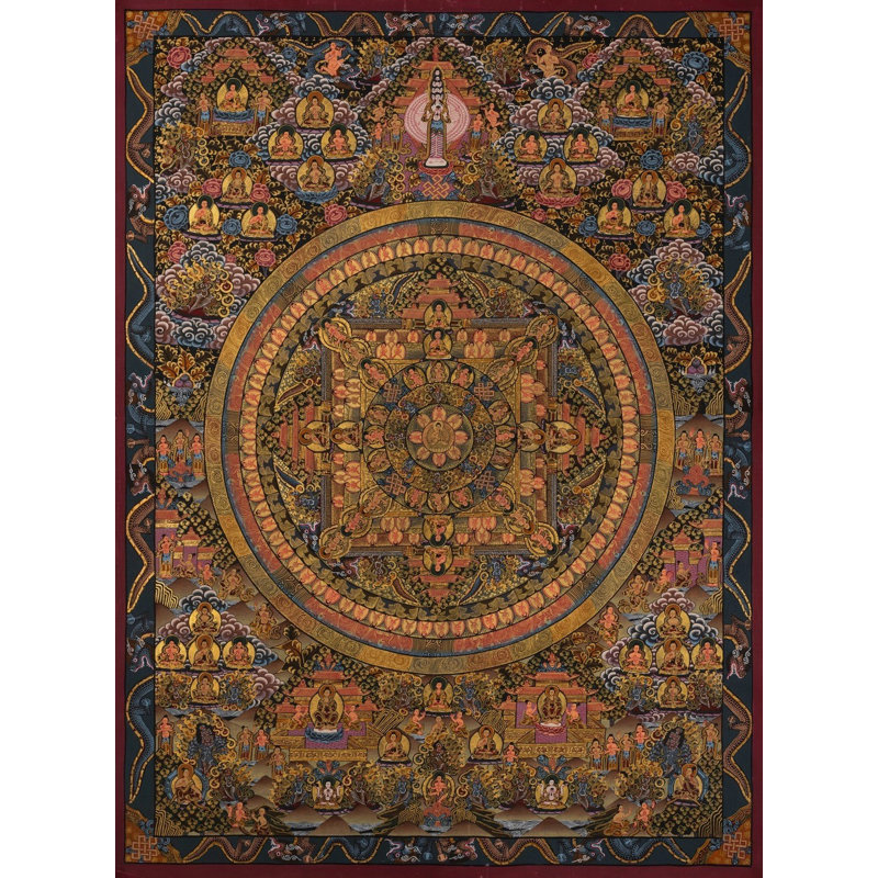 Bouddha Shakyamuni Mandala (Brocadeless Thangka)