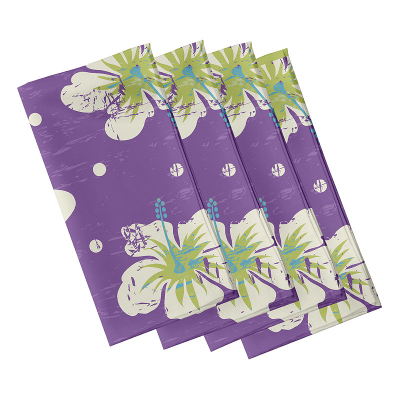 Ensemble de serviettes 4 pièces Caire, L 18 po x L 18 po, Vert clair