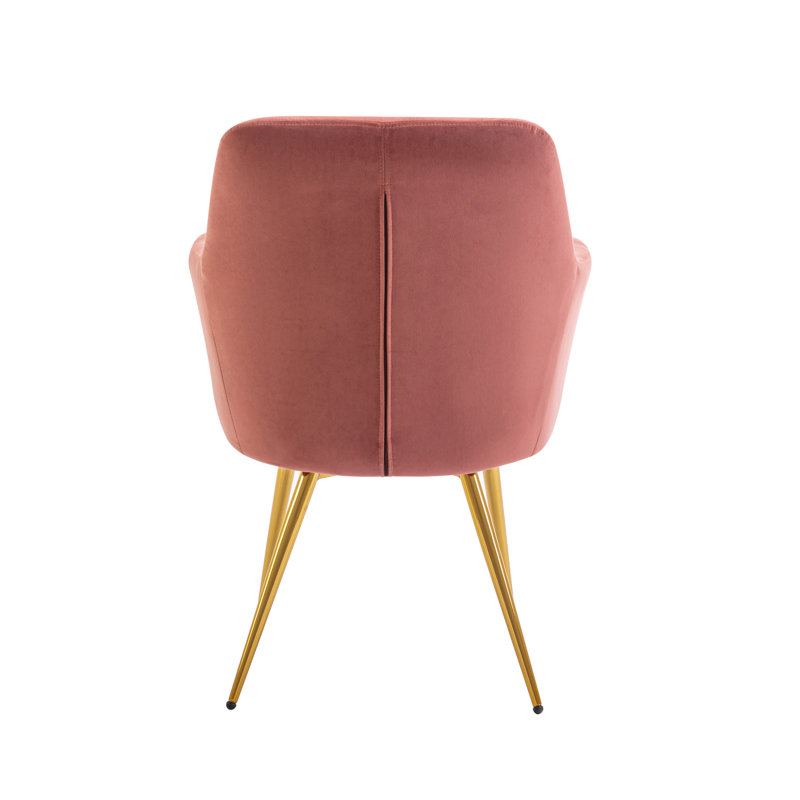 Velvet Armchair, Pink 