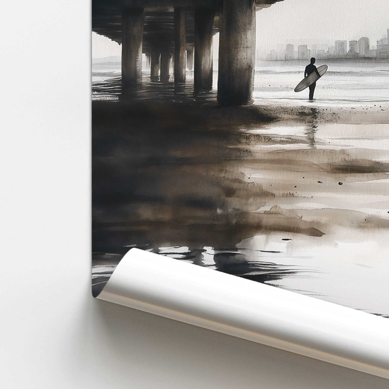 «Under the Pier», impression roulée, H 14 po x l 11 po