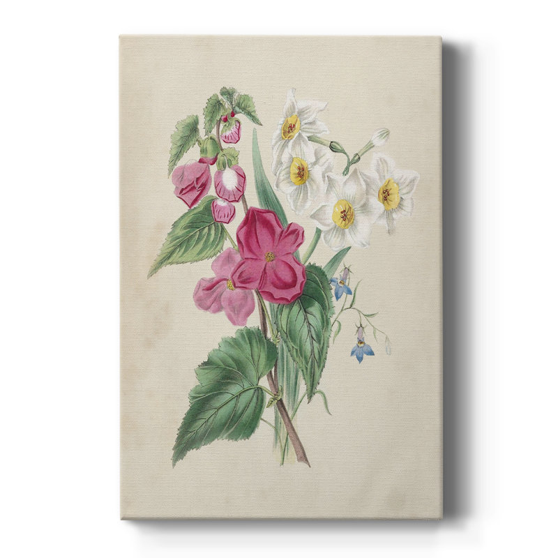 Antique Garden Bouquet IV - Gallery Cavas, H 36 po x l 24 po