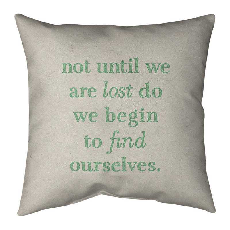 Reversible Throw Pillow, 26" x 26", White/Green