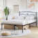 Metal Bed Frame with Headboard Heavy Duty Strong Steel Slat Support Platform Twin Full Queen Size Bed No Box Spring Needed