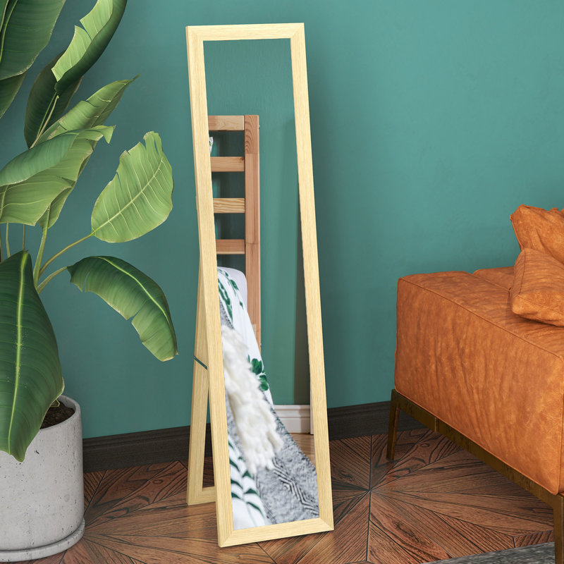 Mahalet Rectangle Floor Mirror, Gold