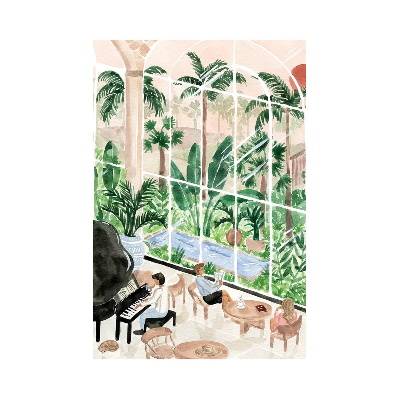 Ressort du complexe hôtelier - reproduction sur toile tendue, H 18 po x l 12 po x 1,5 po