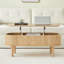 39.37'' W Oval Lift Top Coffee Table With Storage-1667876210