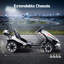 Kart électrique 24 V pour enfants avec cadre réglable, lumières RVB, 3-6,5 mi / h-125987983