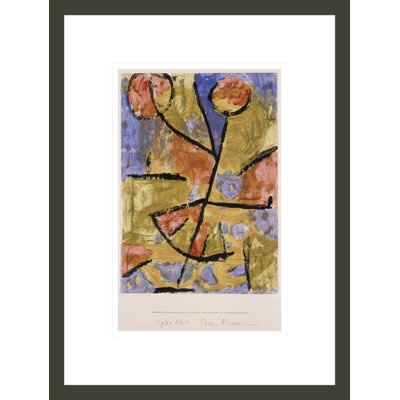 «Dance-Flower» par Paul Klee - impression giclée encadrée