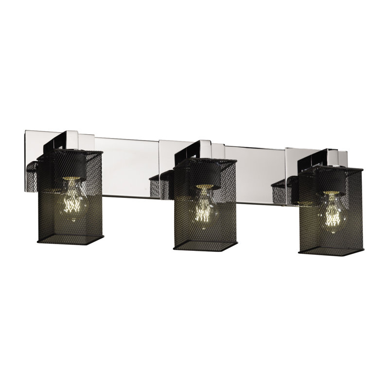 Éclairage pour salle de bain 3 lumières Bennett, Noir mat