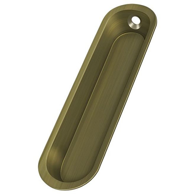Cup / Bin Pull, Antique Brass