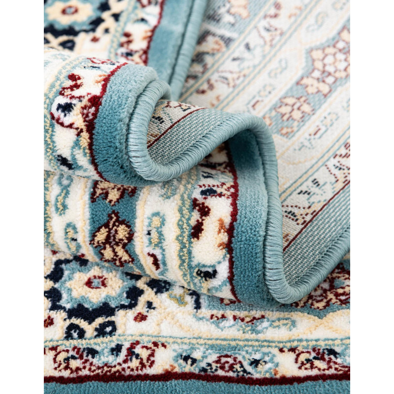Tapis bleu Jackson Jackson, Tapis de couloir 2 pi 7 po x 10 pi, Blue