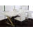 Alexa Dining Table- Luxury Modern Rectangular Dining Table for 8 – Conference Room Table - X-Leg Base Steel Base-691265323-714789168