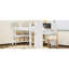 Lit mezzanine simple peu encombrant, bois massif, conception multifonctionnelle pour maison familiale